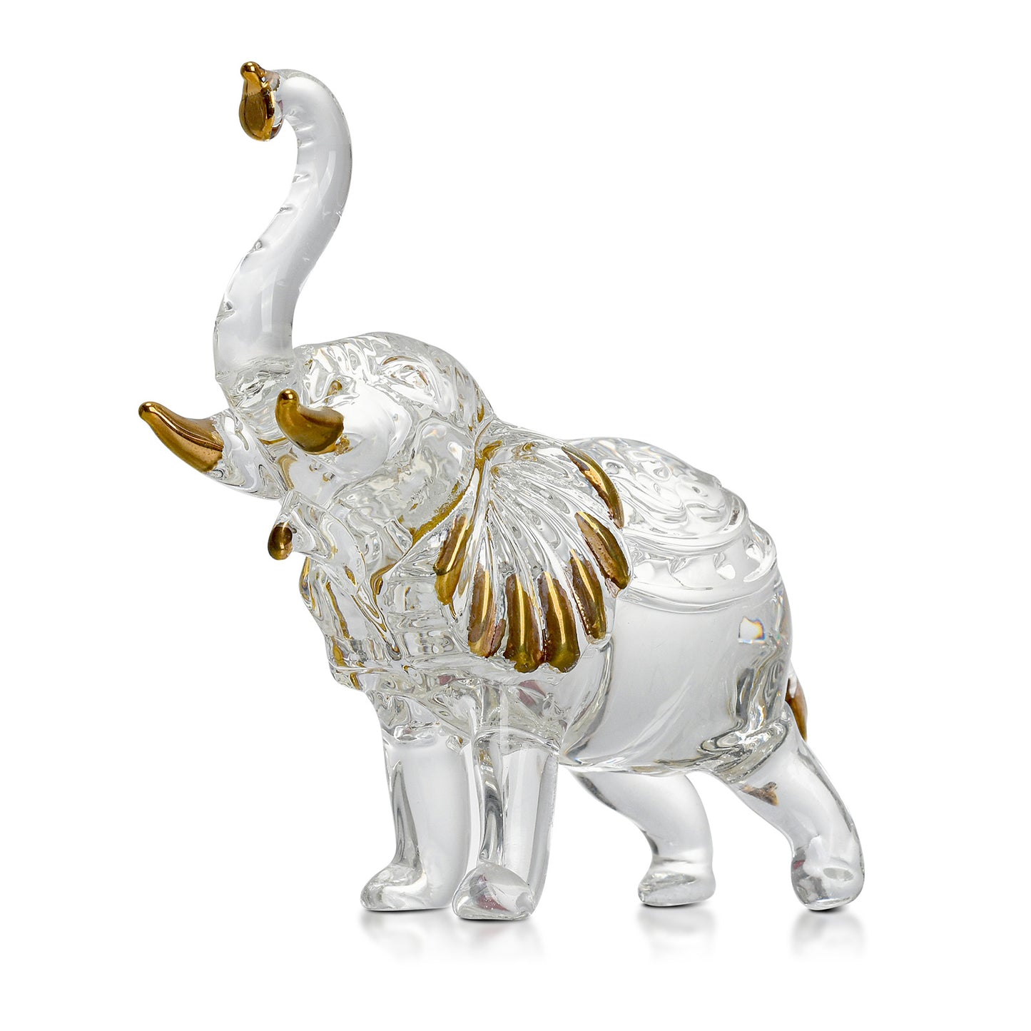 Crystal Gilt Elephant Figurine