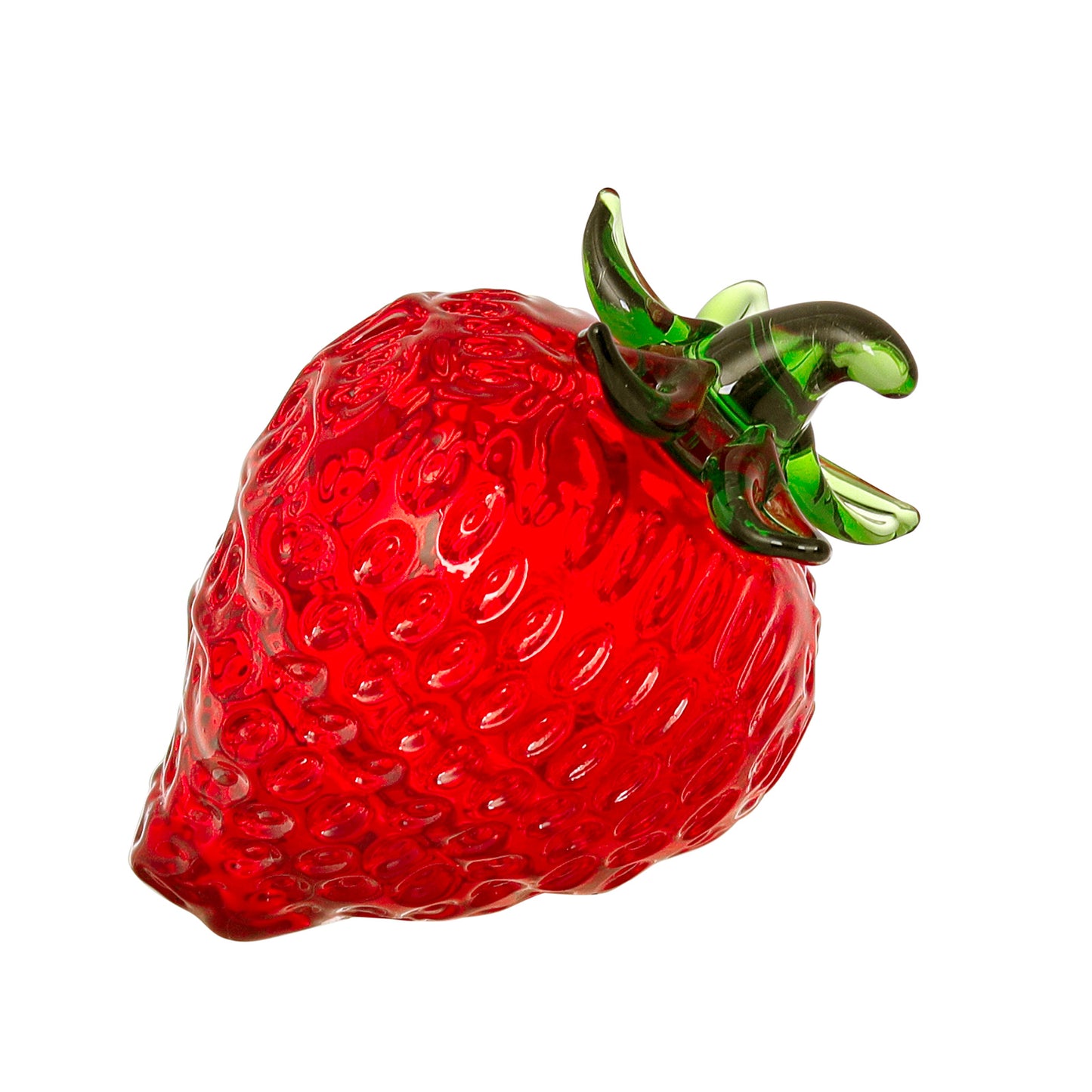 Crystal Mini Strawberry Figurine Paperweight