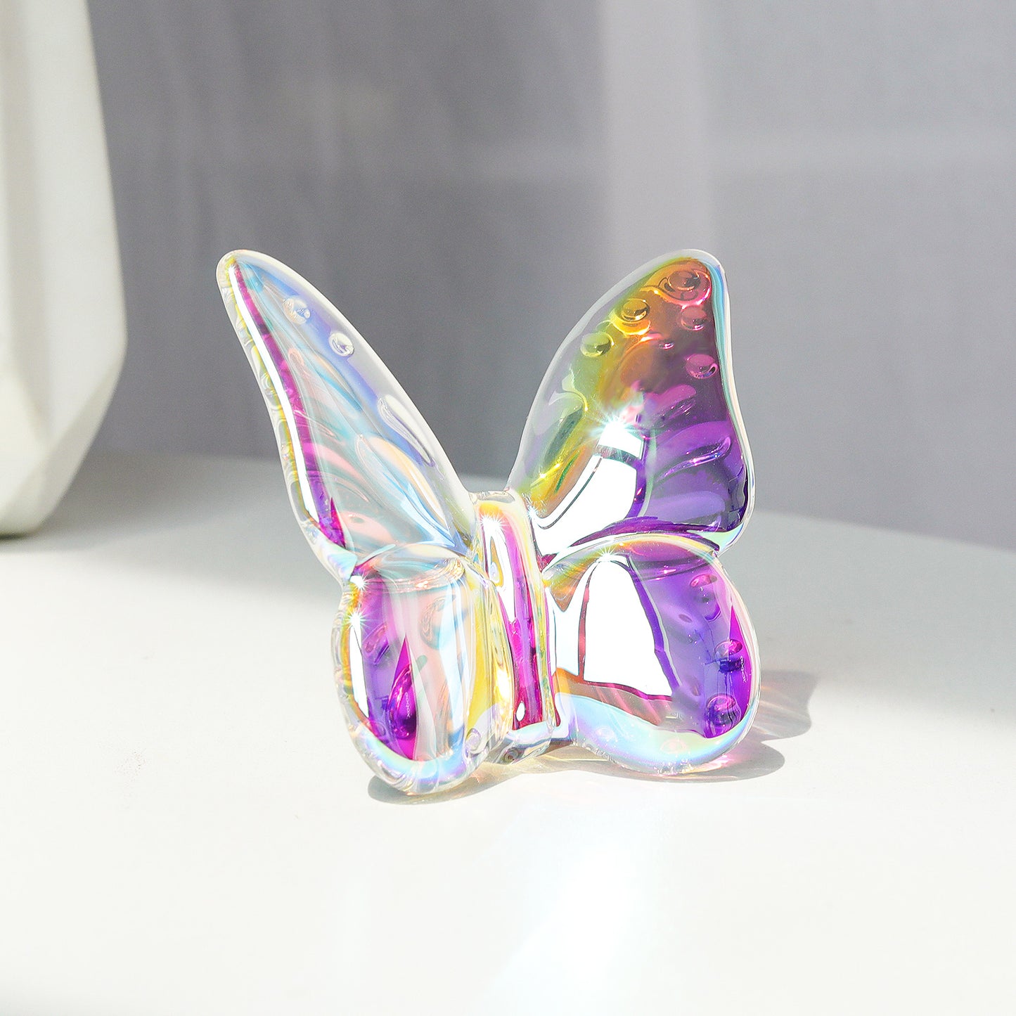 Crystal Flying Butterfly Figurine Paperweight