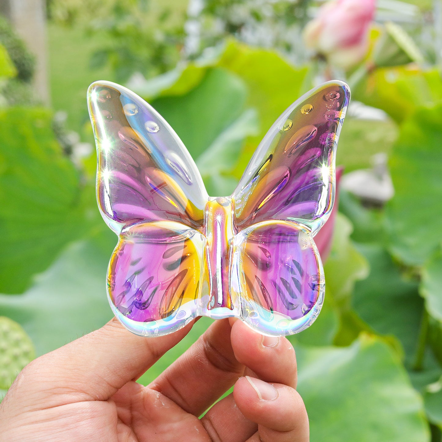 Crystal Flying Butterfly Figurine Paperweight