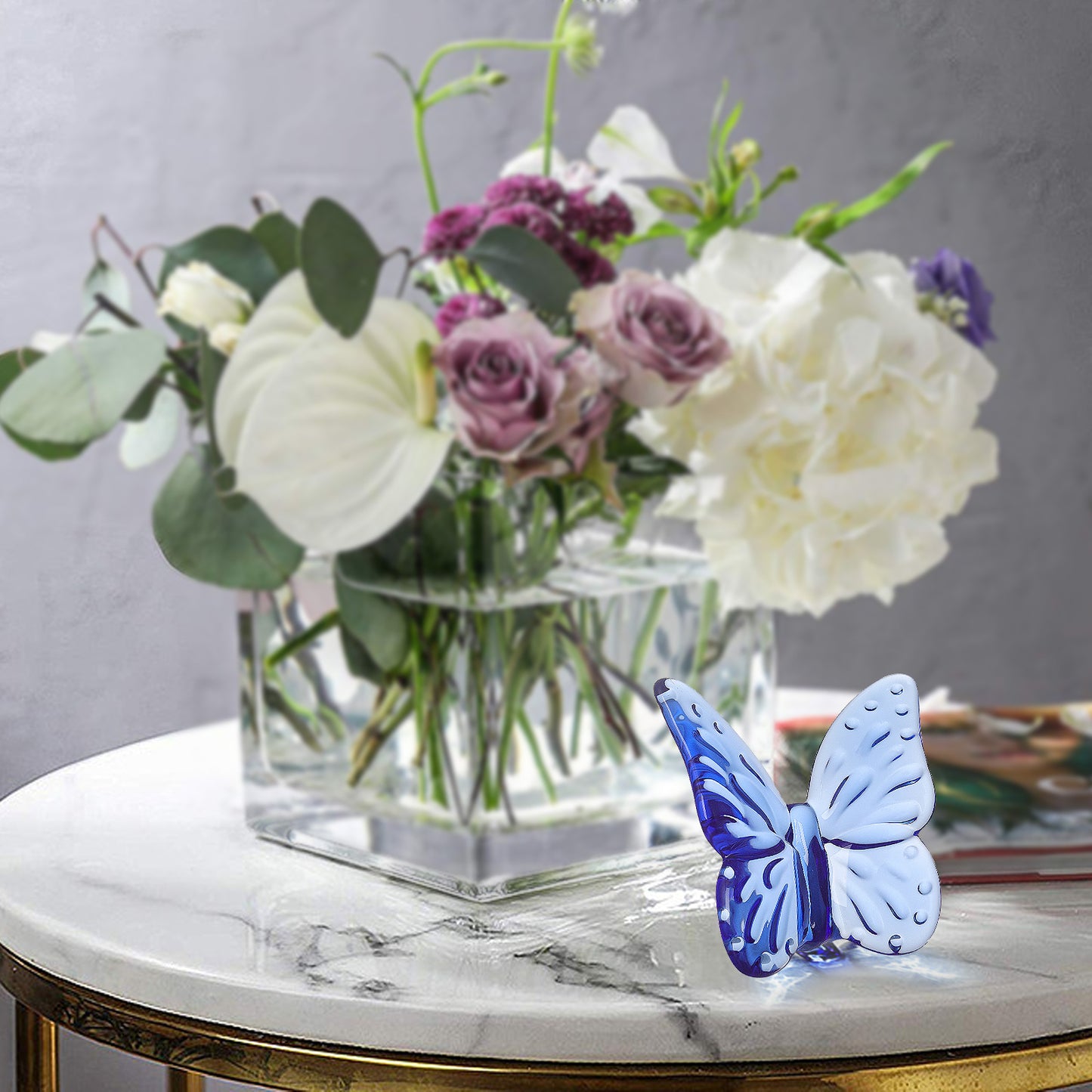 Crystal Flying Butterfly Figurine Paperweight