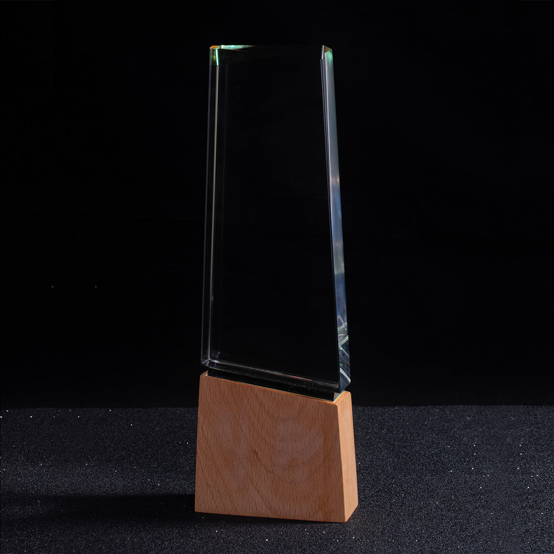 Longwin Wooden Trophy with Trapezoidal Crystal