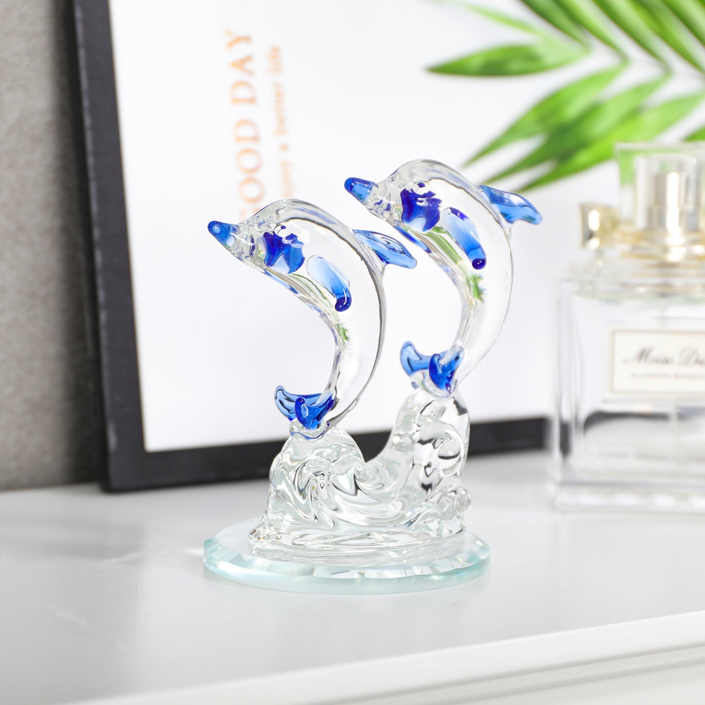 Crystal Dolphin Figurine (Style 2)