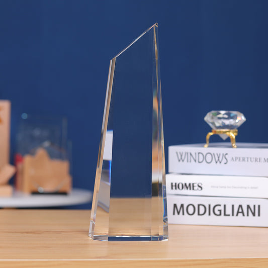 Longwin Trapezoidal Crystal Trophy