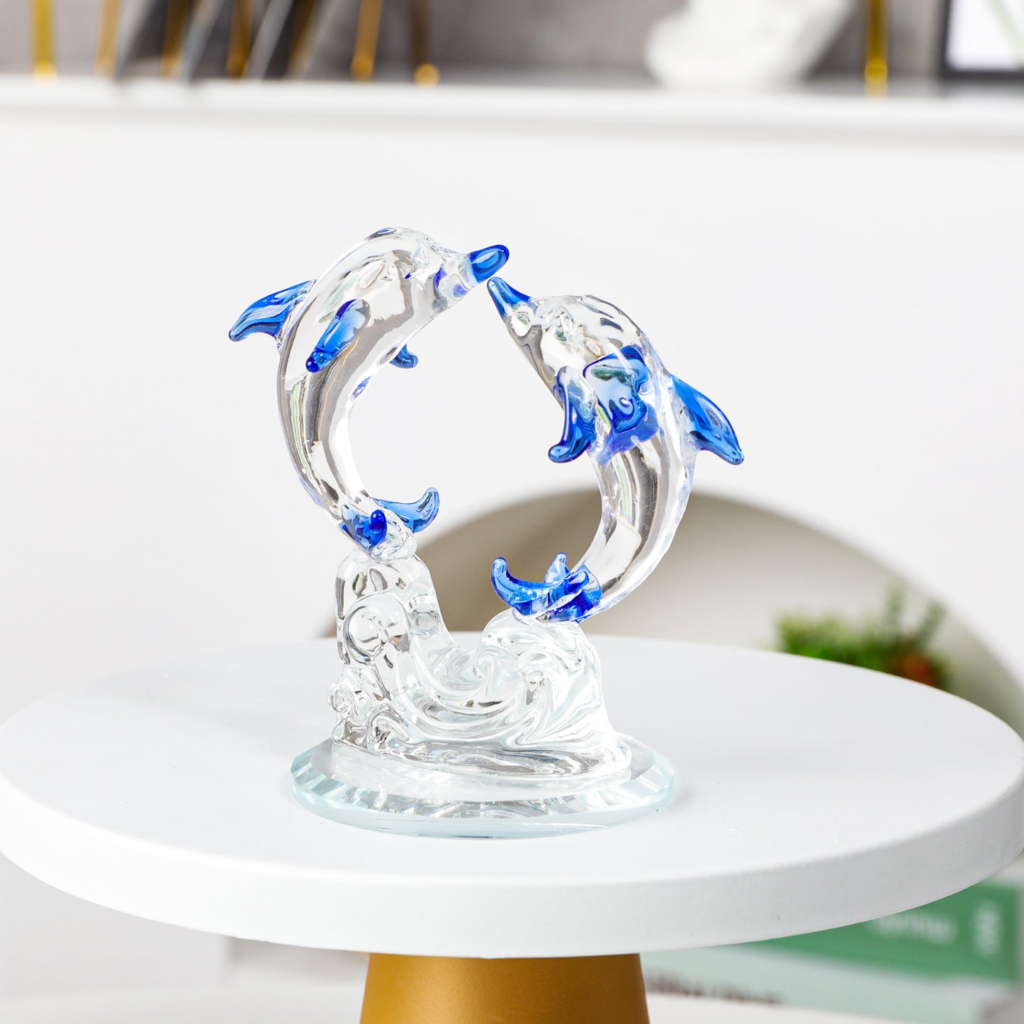 Crystal Dolphin Figurine (Style 3)