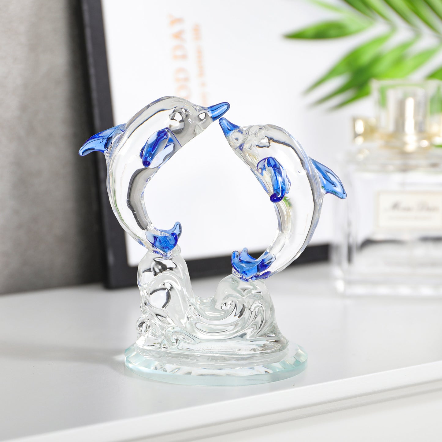 Crystal Dolphin Figurine (Style 3)