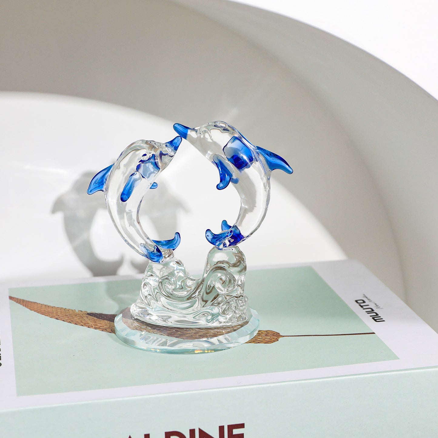 Crystal Dolphin Figurine (Style 3)