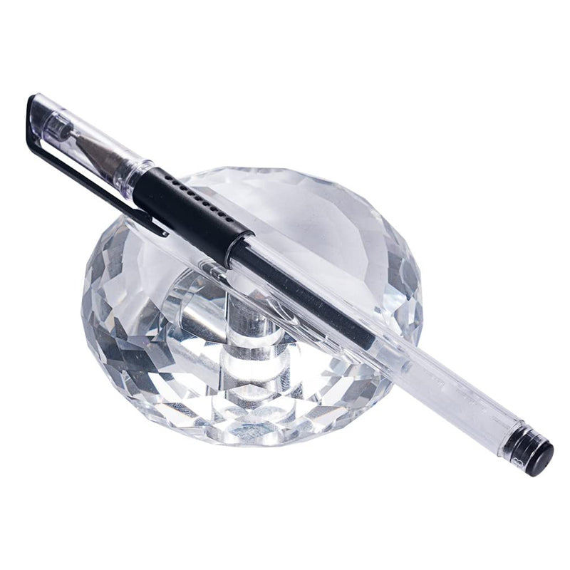 Multi-faceted Diamond Shaped Crystal Penholder