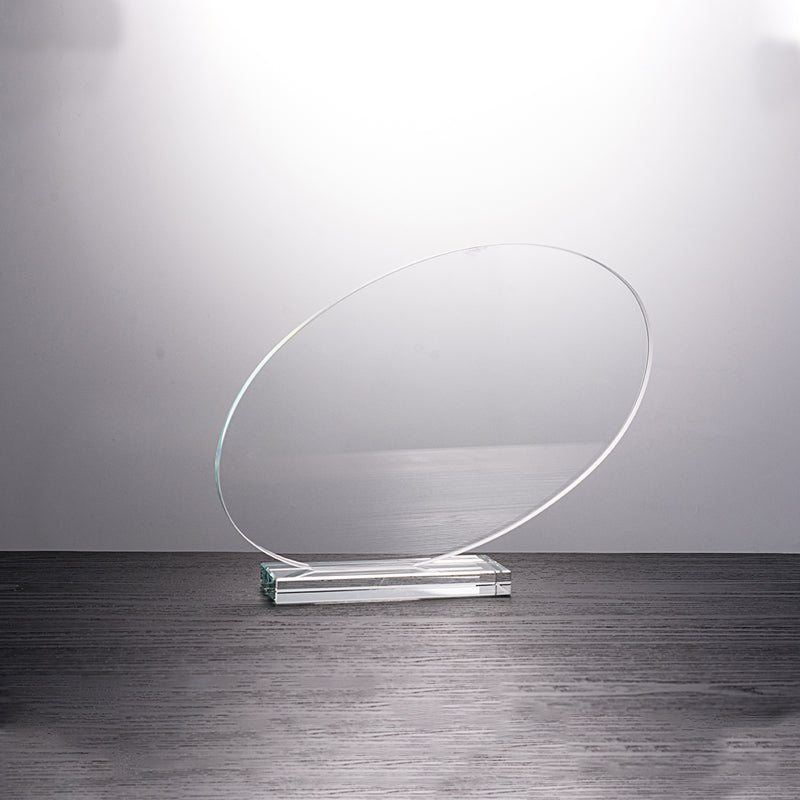 LSTA020047A-17 Longwin Tilted Circle Crystal Trophy