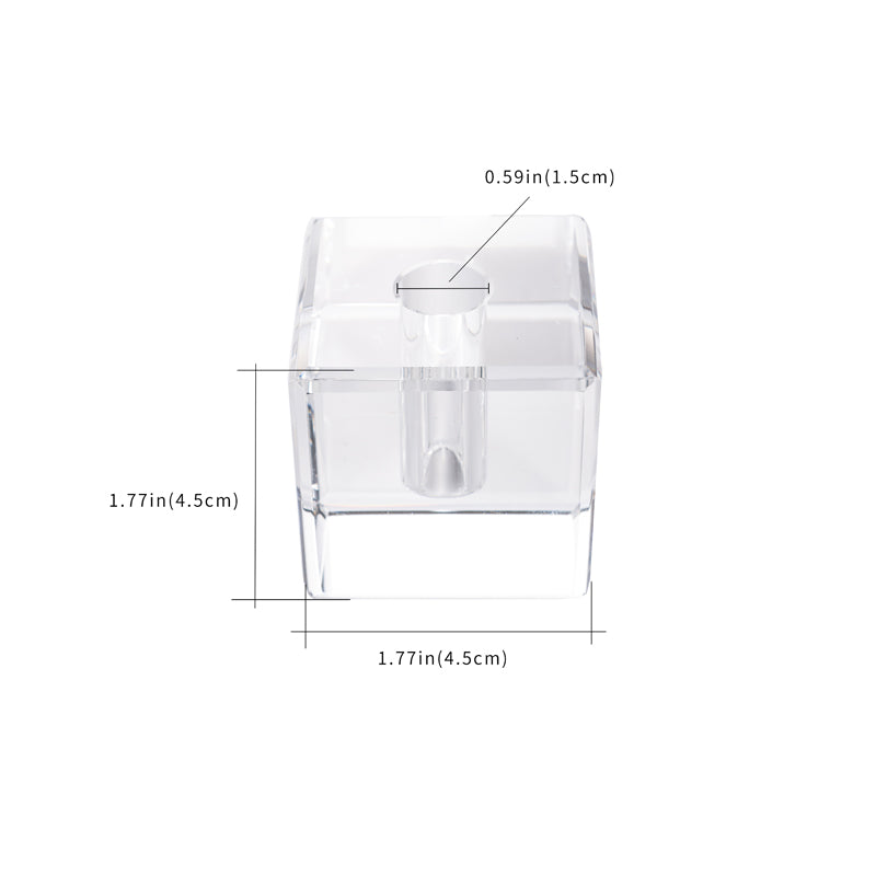 Square Shaped Crystal Penholder