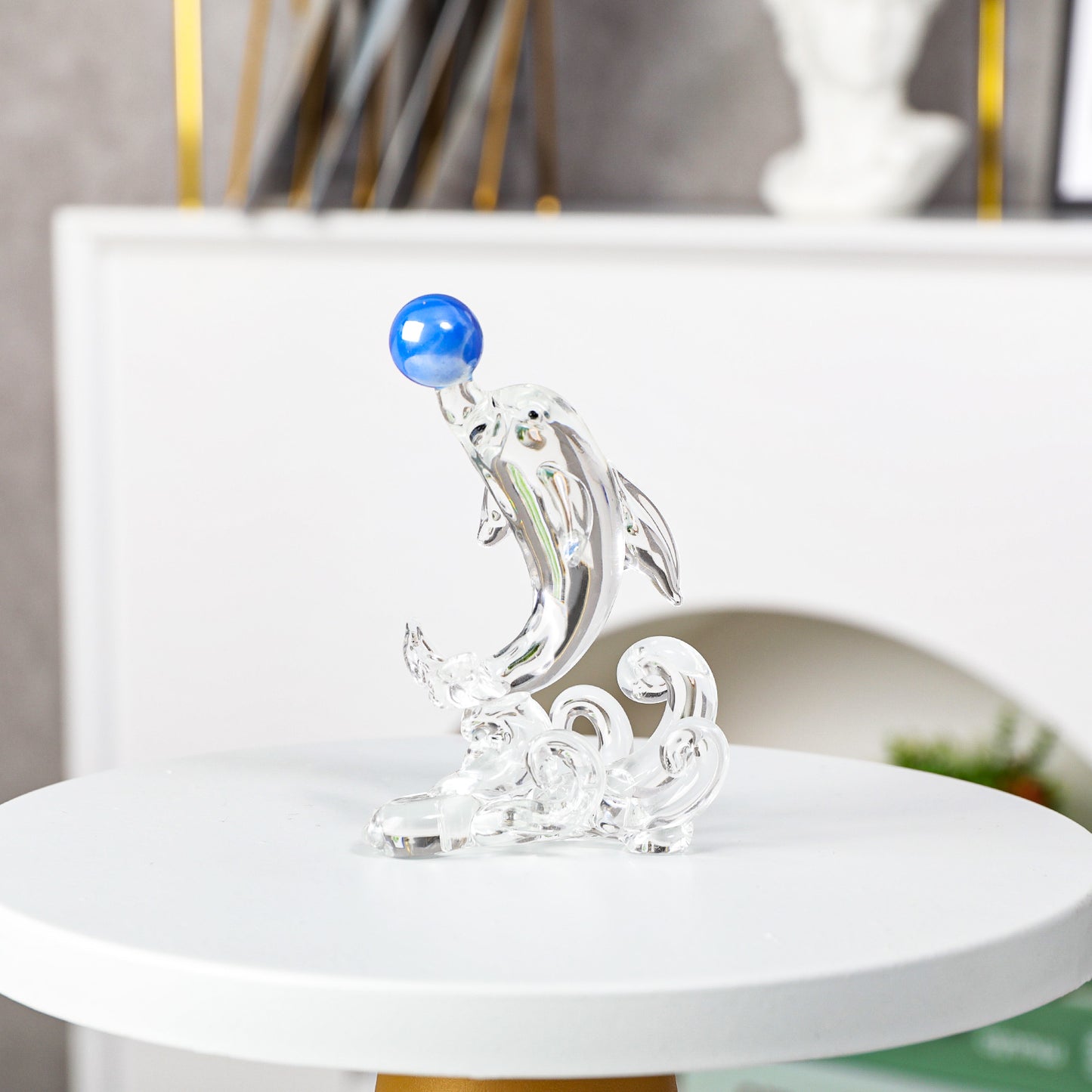 Crystal Dolphin Figurine (Style 1)