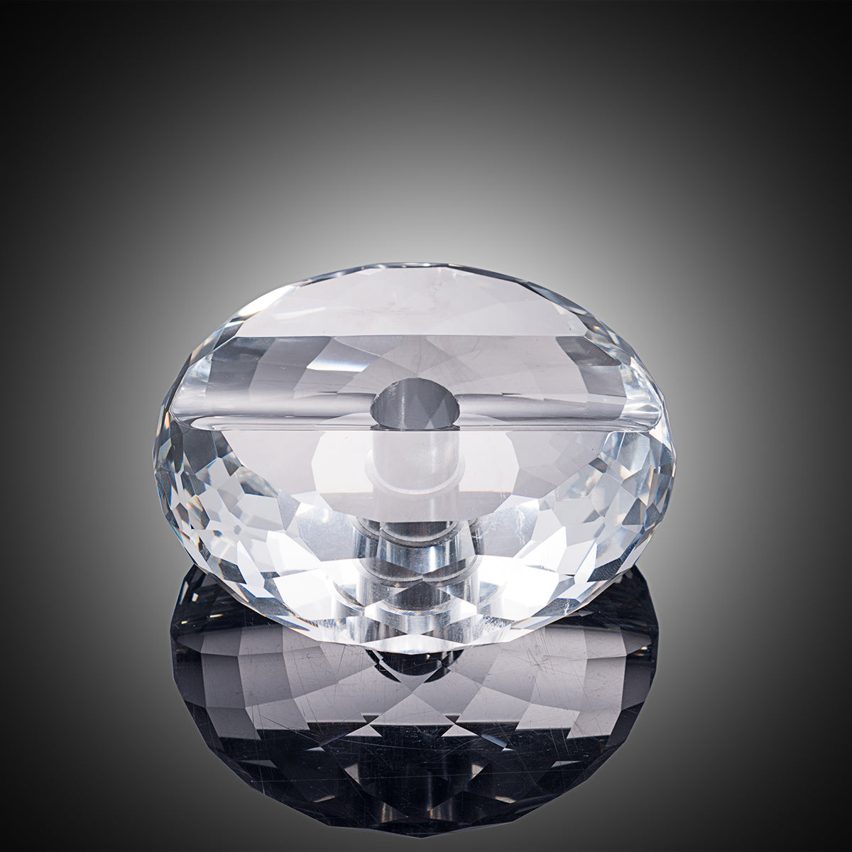 Multi-faceted Diamond Shaped Crystal Penholder