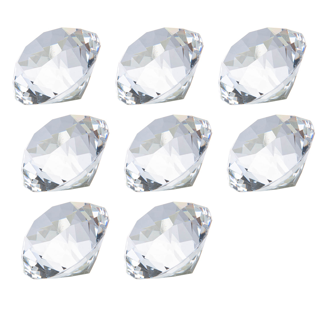 30mm Crystal Diamond Ornaments Centerpiece (8 Pieces/Set)